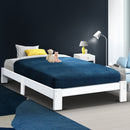 SINGLE Size - Solid Wooden Bed Frame - White