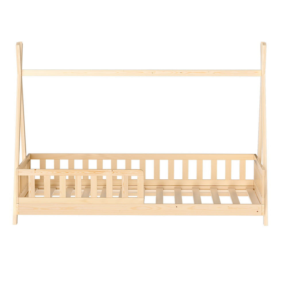 Puah Kids House Bed Frame – Brown – Single