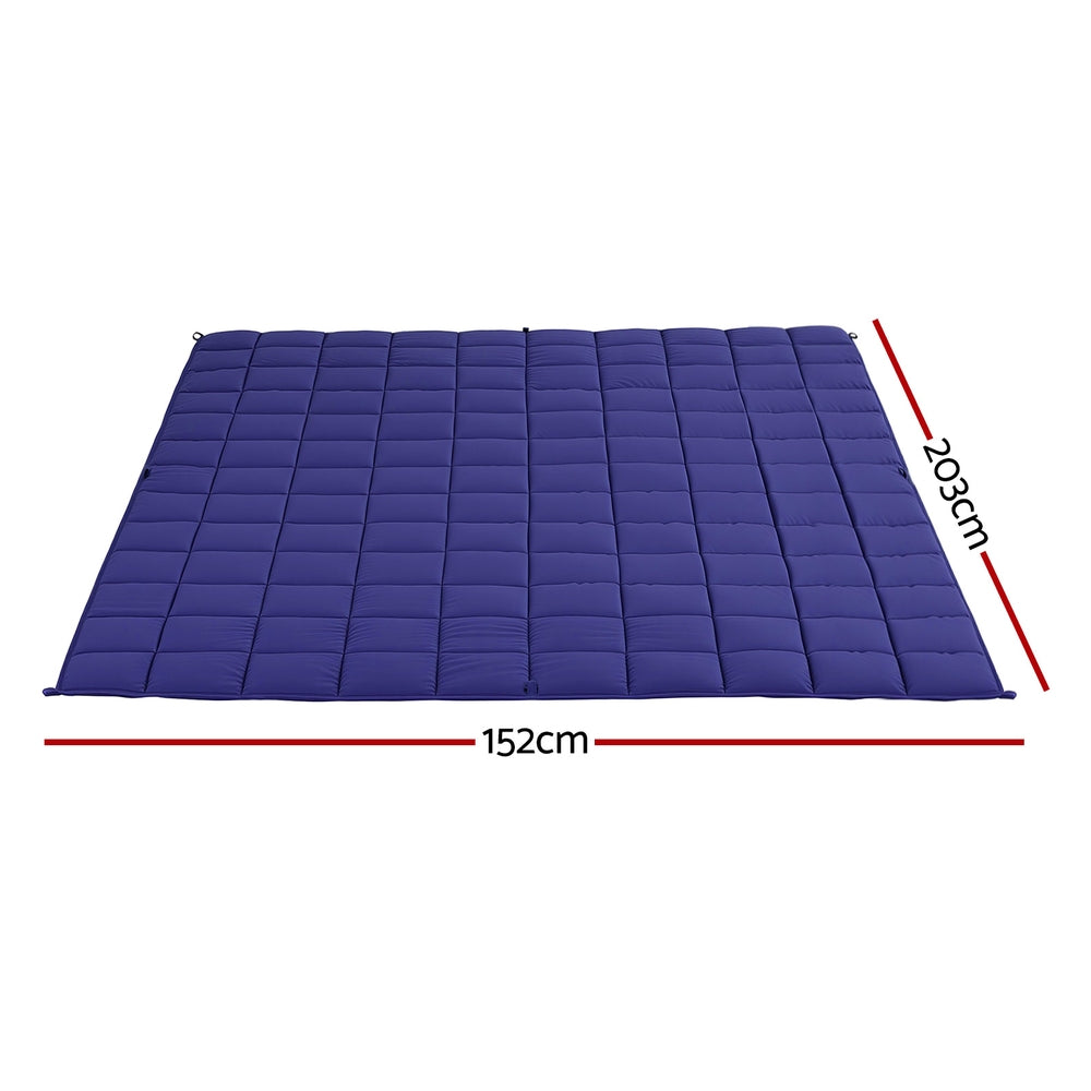Alderon Weighted Blanket – Blue – 9kg
