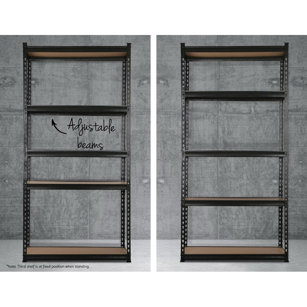Kairo Industrial Storage Rack – Black – 150 cm