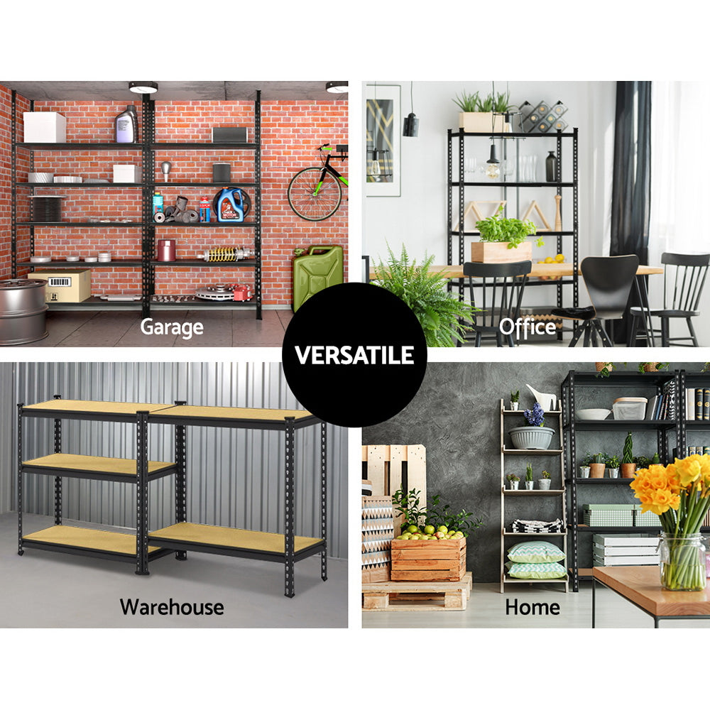 Alderon Industrial Storage Rack – Black – 150 cm