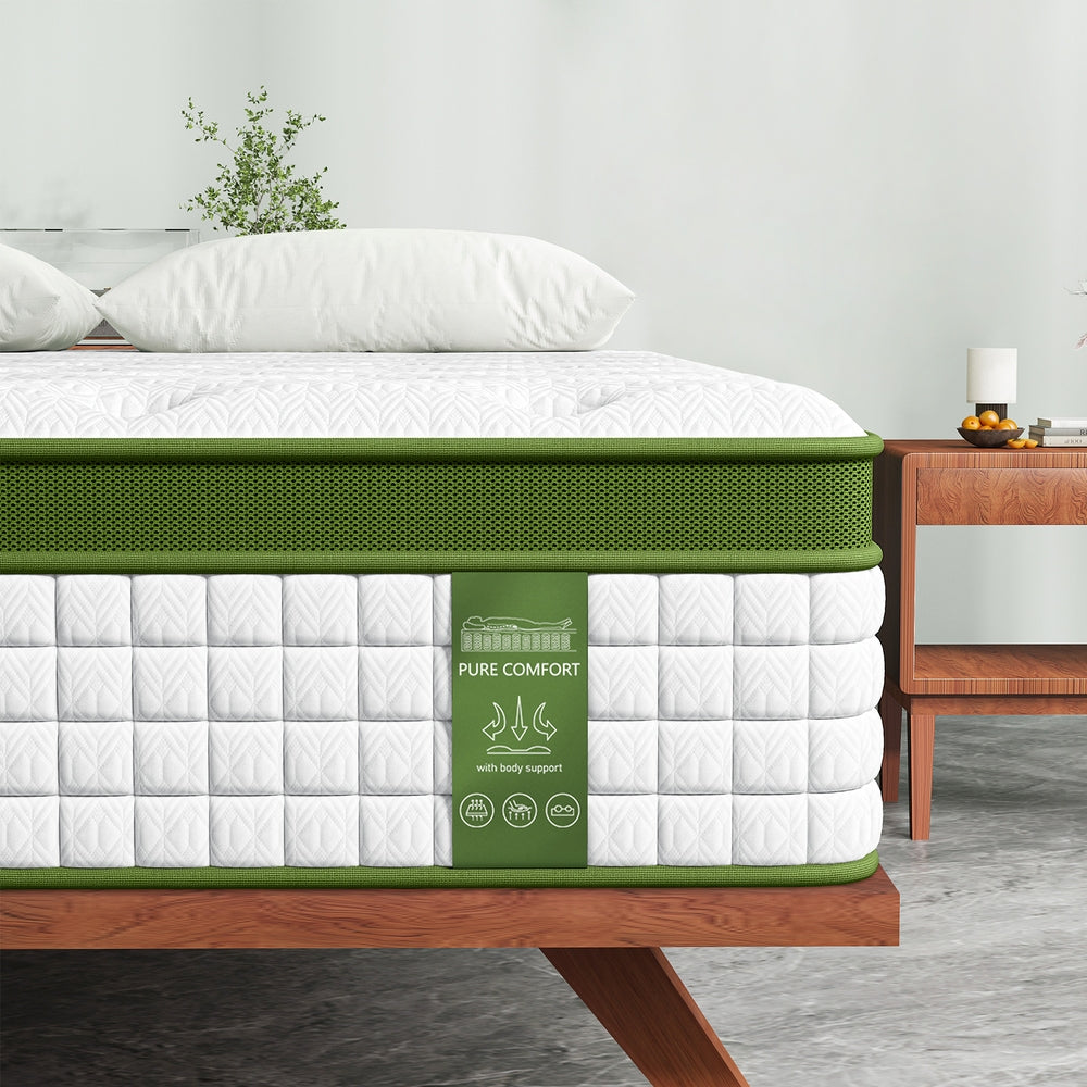 Halston Euro Top Mattress – White – King Single