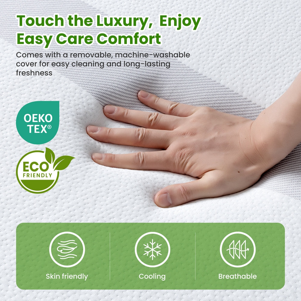 Pillowcloud Gel Foam Mattress – White – Single